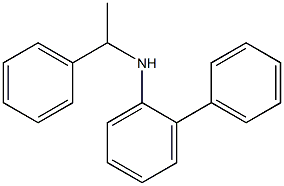 2-phenyl-N-(1-phenylethyl)aniline Struktur