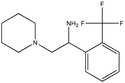 2-piperidin-1-yl-1-[2-(trifluoromethyl)phenyl]ethanamine Struktur