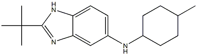 2-tert-butyl-N-(4-methylcyclohexyl)-1H-1,3-benzodiazol-5-amine Struktur