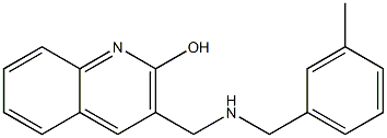 3-({[(3-methylphenyl)methyl]amino}methyl)quinolin-2-ol Struktur