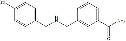 3-({[(4-chlorophenyl)methyl]amino}methyl)benzamide Struktur