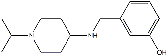 3-({[1-(propan-2-yl)piperidin-4-yl]amino}methyl)phenol Struktur