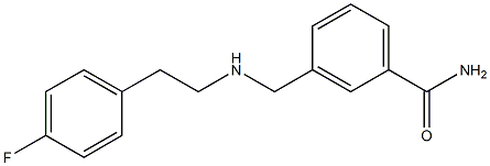 3-({[2-(4-fluorophenyl)ethyl]amino}methyl)benzamide Struktur