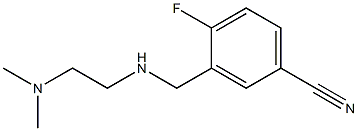 3-({[2-(dimethylamino)ethyl]amino}methyl)-4-fluorobenzonitrile Struktur