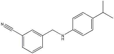 3-({[4-(propan-2-yl)phenyl]amino}methyl)benzonitrile Struktur