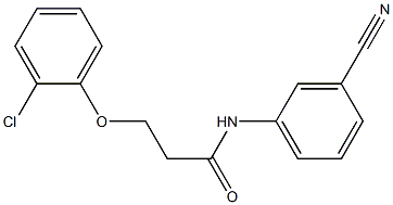 3-(2-chlorophenoxy)-N-(3-cyanophenyl)propanamide Struktur