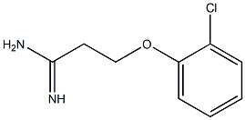 3-(2-chlorophenoxy)propanimidamide Struktur