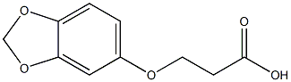 3-(2H-1,3-benzodioxol-5-yloxy)propanoic acid Struktur