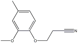 3-(2-methoxy-4-methylphenoxy)propanenitrile Struktur