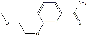 3-(2-methoxyethoxy)benzenecarbothioamide Struktur