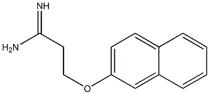 3-(2-naphthyloxy)propanimidamide Struktur