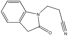 3-(2-oxo-2,3-dihydro-1H-indol-1-yl)propanenitrile Struktur