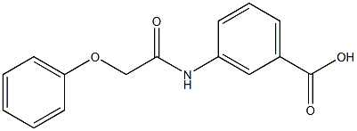 3-(2-phenoxyacetamido)benzoic acid Struktur