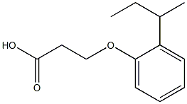 3-(2-sec-butylphenoxy)propanoic acid Struktur