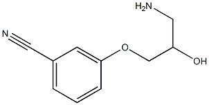 3-(3-amino-2-hydroxypropoxy)benzonitrile Struktur