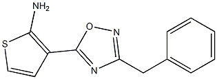 3-(3-benzyl-1,2,4-oxadiazol-5-yl)thiophen-2-amine Struktur