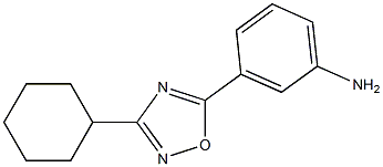 3-(3-cyclohexyl-1,2,4-oxadiazol-5-yl)aniline Struktur