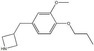 3-(3-methoxy-4-propoxybenzyl)azetidine Struktur