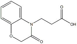 3-(3-oxo-3,4-dihydro-2H-1,4-benzoxazin-4-yl)propanoic acid Struktur