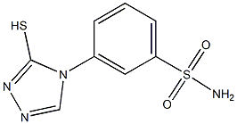 3-(3-sulfanyl-4H-1,2,4-triazol-4-yl)benzene-1-sulfonamide Struktur