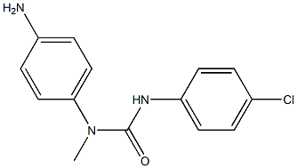 3-(4-aminophenyl)-1-(4-chlorophenyl)-3-methylurea Struktur