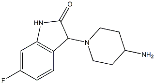 3-(4-aminopiperidin-1-yl)-6-fluoro-2,3-dihydro-1H-indol-2-one Struktur