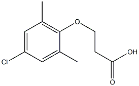 3-(4-chloro-2,6-dimethylphenoxy)propanoic acid Struktur