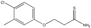 3-(4-chloro-3-methylphenoxy)propanethioamide Struktur