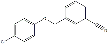 3-(4-chlorophenoxymethyl)benzonitrile Struktur