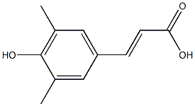 3-(4-hydroxy-3,5-dimethylphenyl)prop-2-enoic acid Struktur