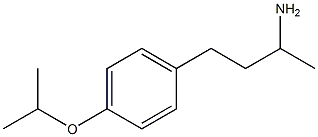 3-(4-isopropoxyphenyl)-1-methylpropylamine Struktur