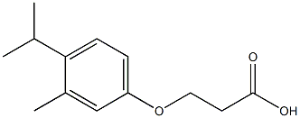 3-(4-isopropyl-3-methylphenoxy)propanoic acid Struktur