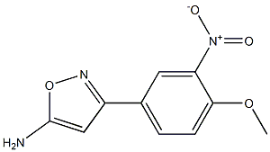 3-(4-methoxy-3-nitrophenyl)-1,2-oxazol-5-amine Struktur