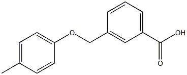 3-(4-methylphenoxymethyl)benzoic acid Struktur