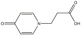 3-(4-oxo-1,4-dihydropyridin-1-yl)propanoic acid Struktur