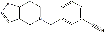 3-(6,7-dihydrothieno[3,2-c]pyridin-5(4H)-ylmethyl)benzonitrile Struktur