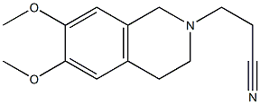 3-(6,7-dimethoxy-3,4-dihydroisoquinolin-2(1H)-yl)propanenitrile Struktur