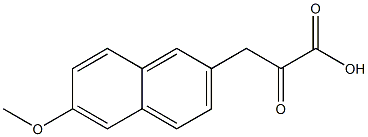 3-(6-methoxy-2-naphthyl)-2-oxopropanoic acid Struktur