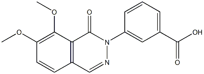 3-(7,8-dimethoxy-1-oxophthalazin-2(1H)-yl)benzoic acid Struktur