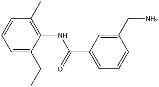 3-(aminomethyl)-N-(2-ethyl-6-methylphenyl)benzamide Struktur