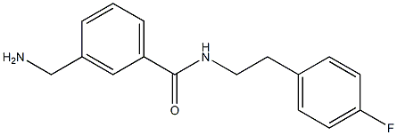 3-(aminomethyl)-N-[2-(4-fluorophenyl)ethyl]benzamide Struktur