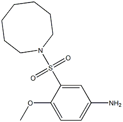 3-(azocane-1-sulfonyl)-4-methoxyaniline Struktur