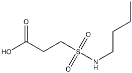 3-(butylsulfamoyl)propanoic acid Struktur