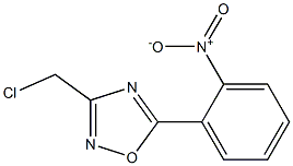 3-(chloromethyl)-5-(2-nitrophenyl)-1,2,4-oxadiazole Struktur