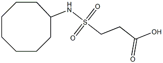 3-(cyclooctylsulfamoyl)propanoic acid Struktur