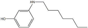 3-(heptylamino)phenol Struktur