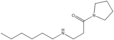 3-(hexylamino)-1-(pyrrolidin-1-yl)propan-1-one Struktur