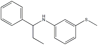 3-(methylsulfanyl)-N-(1-phenylpropyl)aniline Struktur