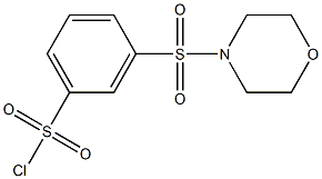 3-(morpholine-4-sulfonyl)benzene-1-sulfonyl chloride Struktur