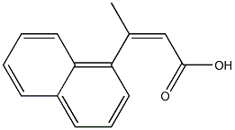 3-(naphthalen-1-yl)but-2-enoic acid Struktur